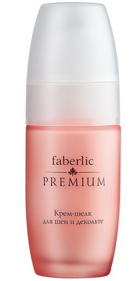 Нежный крем-шелк для шеи и декольте серии Premium