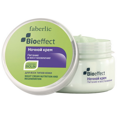 Ночной крем Питание и восстановление для всех типов кожи серии «Bioeffect»