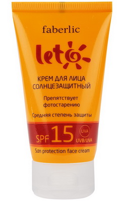 Крем для лица солнцезащитный SPF 15 серии LETO