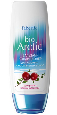 Бальзам-кондиционер для жирных и нормальных волос с экстрактом Клюквы-кудесницы серии «Bio Arctic»