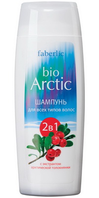 Шампунь 2 в 1 для всех типов волос с экстрактом арктической толокнянки серии «Bio Arctic»