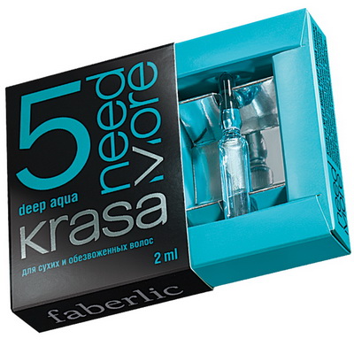 Капсула «KRASA NEED MORE №5 Deep Aqua» для сухих и обезвоженных волос