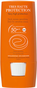 Avene (Авен) Солнцезащитный стик SPF 50+ для чувствительных зон 8 г