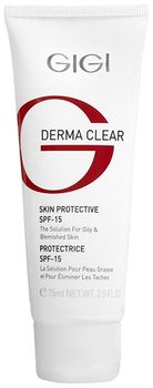 GIGI Derma Clear Cream Protective SPF-15 Крем увлажняющий защитный SPF 15 75 мл