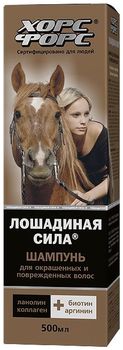 ЛОШАДИНАЯ СИЛА шампунь для окрашенных волос с коллагеном ланолином 500мл