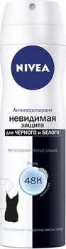 Нивея дезодорант спрей невидимая защита пур д/черного и белого 150мл (82230)