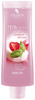 Премиум (Premium) Гель-пенка для душа Strawberry & cream, 200 мл