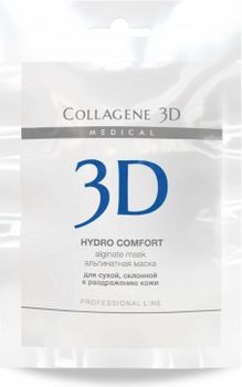Коллаген 3Д HYDRO COMFORT Альгинатная маска для лица и тела с экстрактом алое вера 30 г