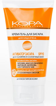 Крем-гель для загара для лица и тела SPF-10 150 мл