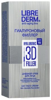 Либридерм Гиалуроновый 3D филлер крем дневной для лица SPF15 30мл
