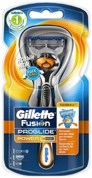 Gillette Бритвенный станок Fusion ProGlide Flexball Power+1 сменная кассета