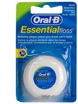Орал би зубная нить EssentialFloss вощеная мятная 50м