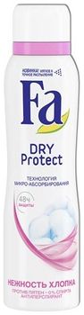 Fa Дезодорант-антиперспирант аэрозоль Dry Protect Нежность хлопка 150мл