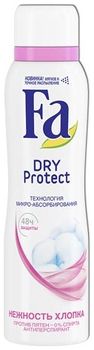 Fa Дезодорант-антиперспирант аэрозоль Dry Protect Нежность хлопка 150мл