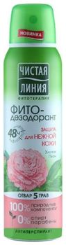 Чистая Линия Фитодезодорант-антиперспирант аэрозоль Защита для нежной кожи 150мл