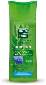 Чистая Линия Лосьон-тоник для нормальной и комбинированной кожи на отваре целебных трав Василек 100мл