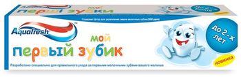 Аквафреш зубная паста Мой первый зубик до 2лет 50мл