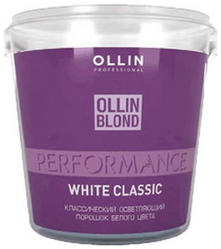 Ollin Professional BLOND PERFORMANCE White Classic Классический осветляющий порошок белого цвета 30г
