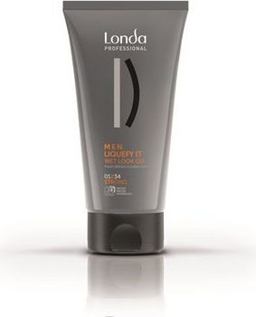 Londa Styling Men LIQUEFY IT гель-блеск с эффектом мокрых волос сильной фиксации 150мл