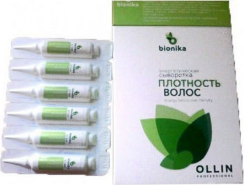 Ollin Professional BioNika Энергетическая сыворотка Плотность волос 10х15мл
