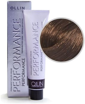 Ollin Performance 6/71 темно-русый коричнево-пепельный Перманентная крем-краска для волос 60мл