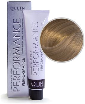 Ollin Performance 9/1 блондин пепельный Перманентная крем-краска для волос 60мл