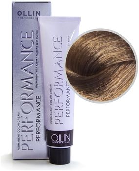 Ollin Performance 8/7 светло-русый коричневый Перманентная крем-краска для волос 60мл