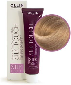 Ollin Silk Touch 9/21 блондин фиолетово-пепельный Безаммиачный стойкий краситель для волос 60мл