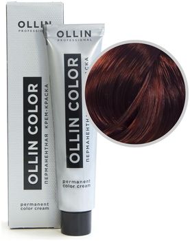 Ollin Color 5/4 светлый шатен медный Перманентная крем-краска для волос 60мл