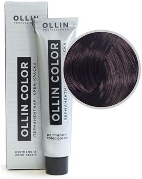 Ollin Color 5/22 светлый шатен фиолетовый Перманентная крем-краска для волос 60мл