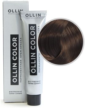 Ollin Color 5/7 светлый шатен коричневый Перманентная крем-краска для волос 60мл