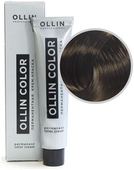 Ollin Color 4/3 шатен золотистый Перманентная крем-краска для волос 60мл