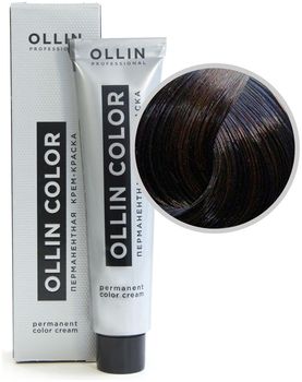 Ollin Color 4/0 шатен Перманентная крем-краска для волос 60мл