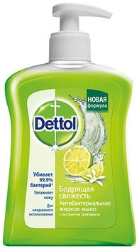 Деттол мыло жидкое антибактериальное для рук с экстрактом Грейпфрута 250 мл