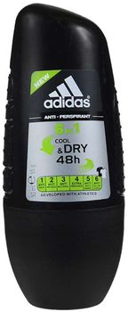 Adidas 6in1 Cool&Dry Antiperspirant Roll-On дезодорант-антиперспирант ролик 6 в 1 для мужчин 50мл