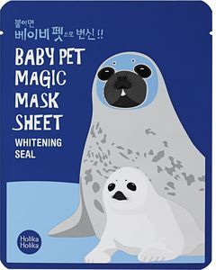 Холика Холика Baby Pet Magic Mask Sheet Тканевая маска-мордочка отбеливающая Тюлень 22 мл