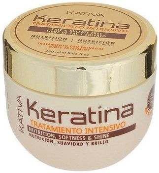 Kativa Keratina интенсивный восстанавление уход с кератином для поврежденных и хрупких волос 250мл