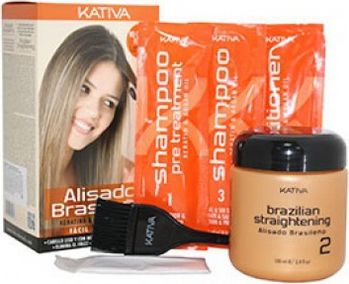 Kativa Keratina кератиновое выпрямление и восстановление волос с маслом Арганы набор