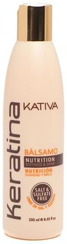 Kativa Keratina укрепляющий бальзам-кондиционер с кератином для всех типов волос 250мл