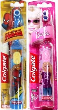 Колгейт Зубная щетка Barbie/Spiderman детская электрическая