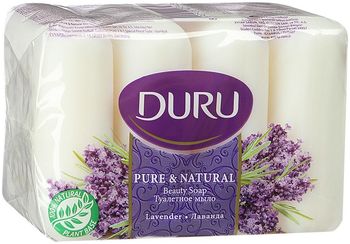 Duru Pure & Natural Мыло Лаванда 4*85 г