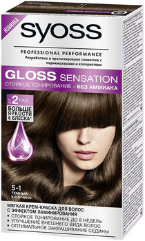 Syoss Gloss Sensation Краска для волос 5-1 Темный капучино 115 мл