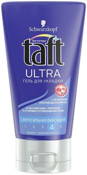 Taft Ultra Гель для укладки эффект мокрых волос сверхсильная фиксация 150мл