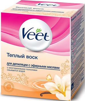 Veet теплый воск для депиляции с эфирными маслами 250мл