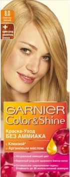 Garnier (Гарньер) Color Shine краска-уход без аммиака № 8.0 Светло-Русый