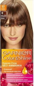 Garnier (Гарньер) Color Shine краска-уход без аммиака № 6.0 Темно-русый