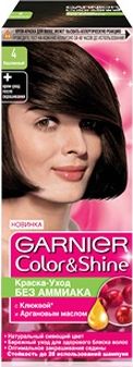 Garnier (Гарньер) Color Shine краска-уход без аммиака № 4.0 Каштановый