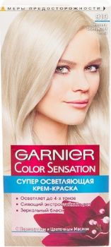 Garnier (Гарньер) Color Sensation крем-краска для волос № 910 Пепельно-серебристый Блонд