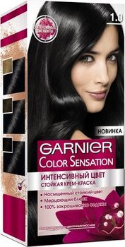 Garnier (Гарньер) Color Sensation крем-краска для волос № 1.0 Драгоценный чёрный агат
