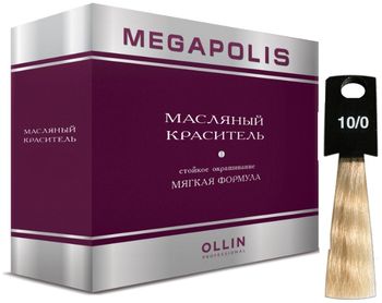 Ollin MEGAPOLIS 10/0 светлый блондин 3х50мл Безаммиачный масляный краситель для волос
